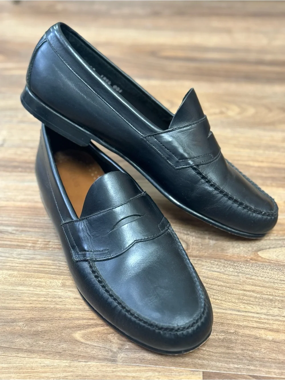 G.H. Bass & Co. Weejuns Men’s Penny Loafers Black Leather Size 12
